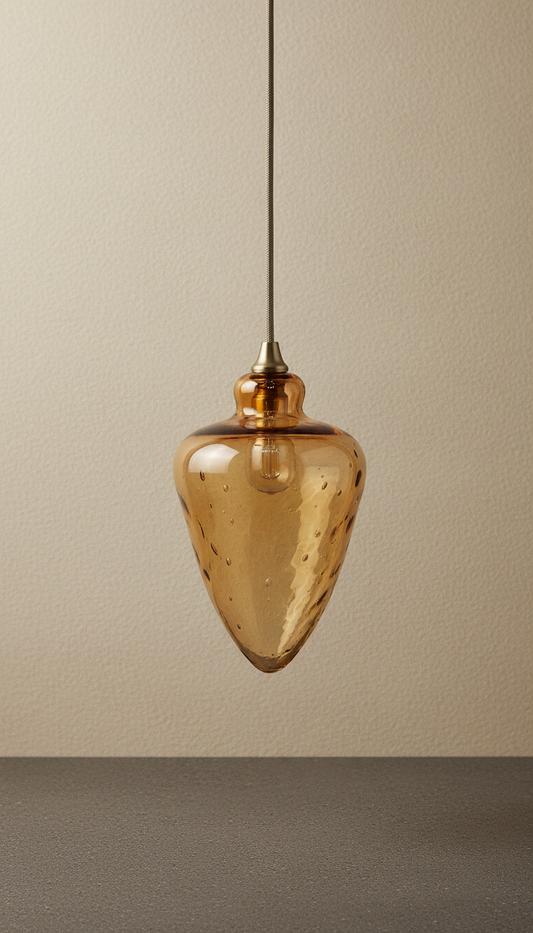 Hand-Blown Glass Pendant Light