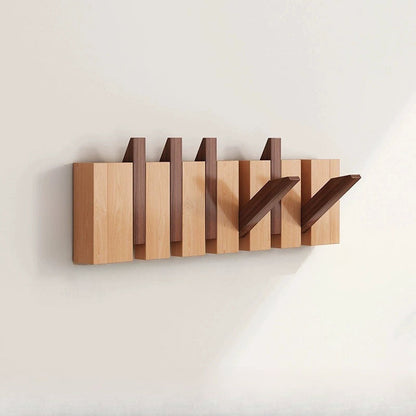 Foldable Piano Key Wooden Wall Hooks