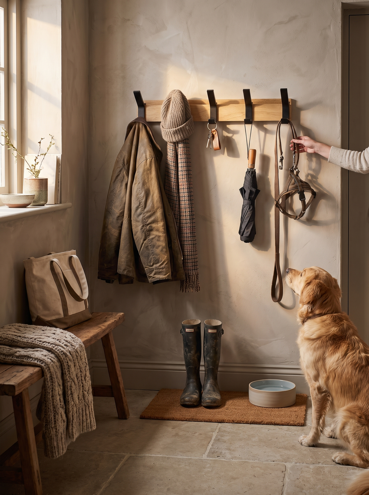 Nordic Wall-Mounted Coat Rack, Clutter to Calm in Seconds